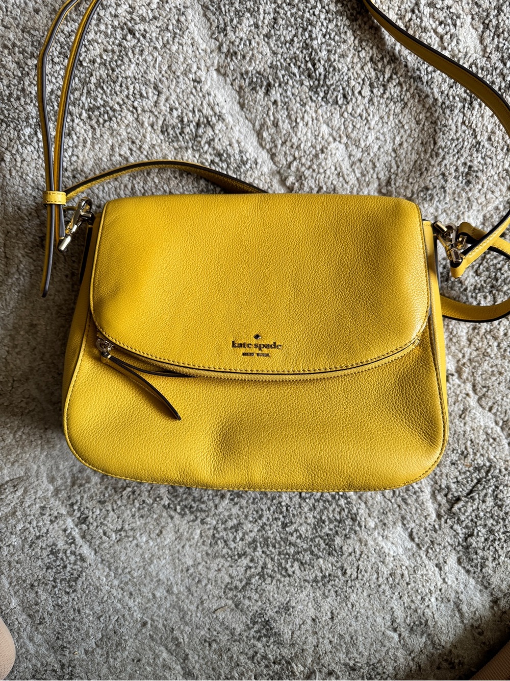 Kate Spade New York Jackson Soft Pebbled Leather Medium Flap Shoulder bag